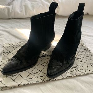 Original Zadig & Voltaire Black Leather Boots